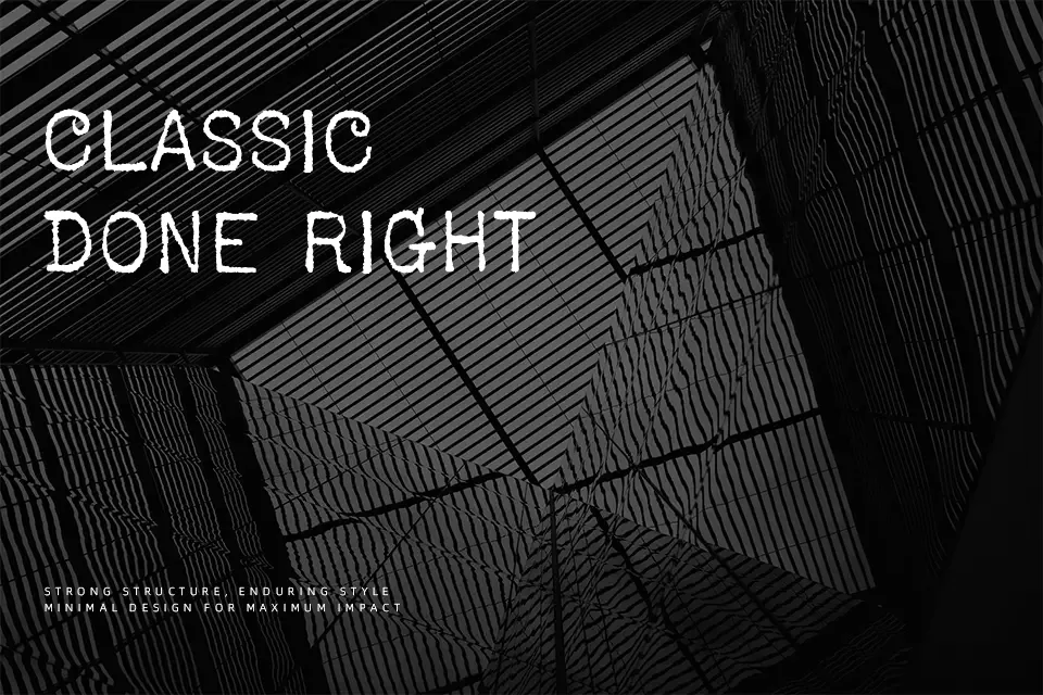 USIS 1949 Font Font Preview for Classic Poster
