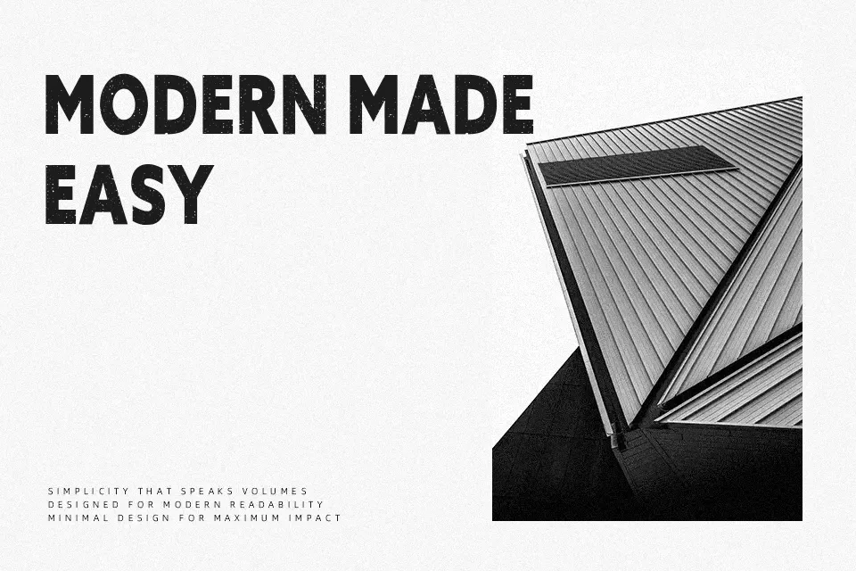 Vandal Font Display Font Preview for Poster