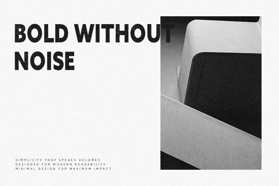 Vandal Font Font Preview for Rough Poster