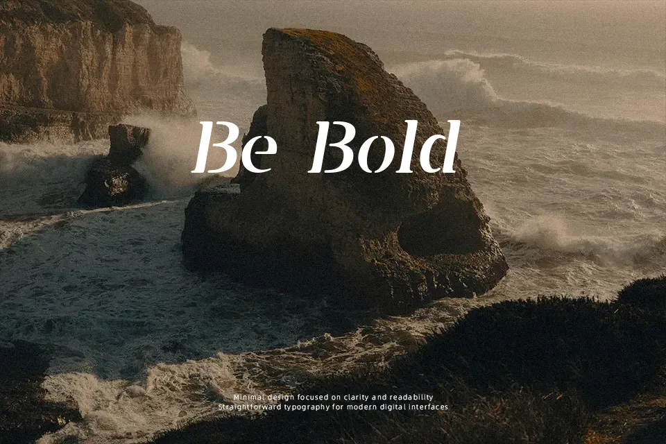 Vangba Font Serif Font Preview for Logo