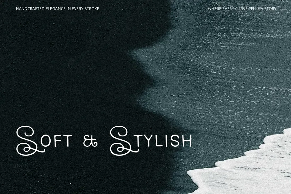 Vanilla Swirl Font Font Preview for Artistic Logo