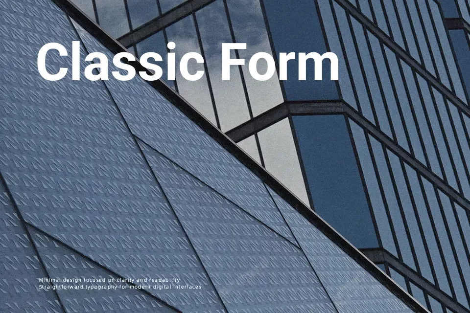 Vazirmatn Font Font Preview for Serious Headline