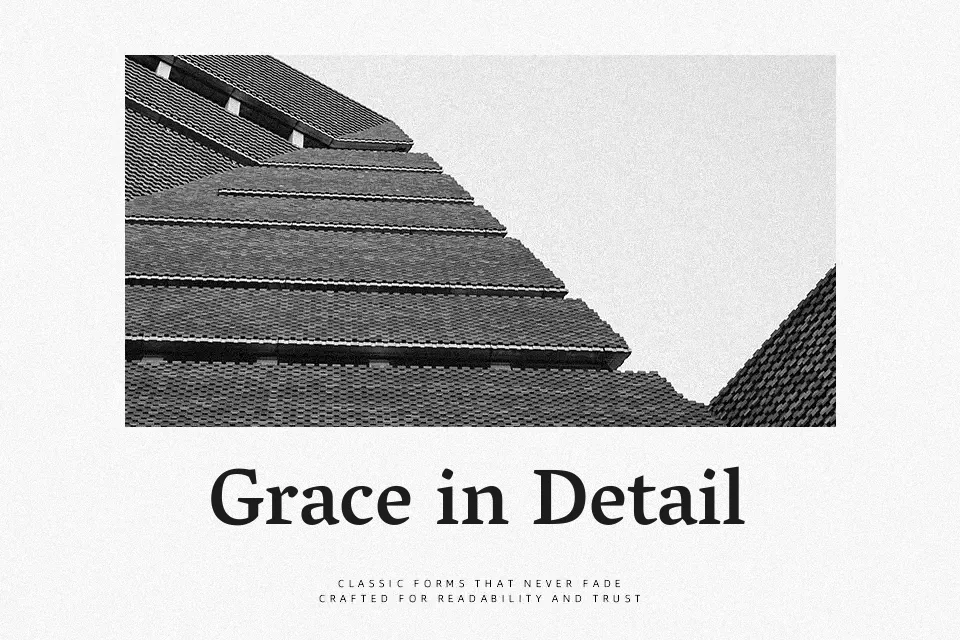 Vesper Libre Font Font Preview for Classic Mood