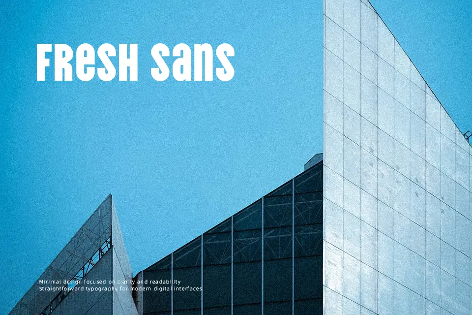 Vina Sans Font Condensed Font Preview for Poster