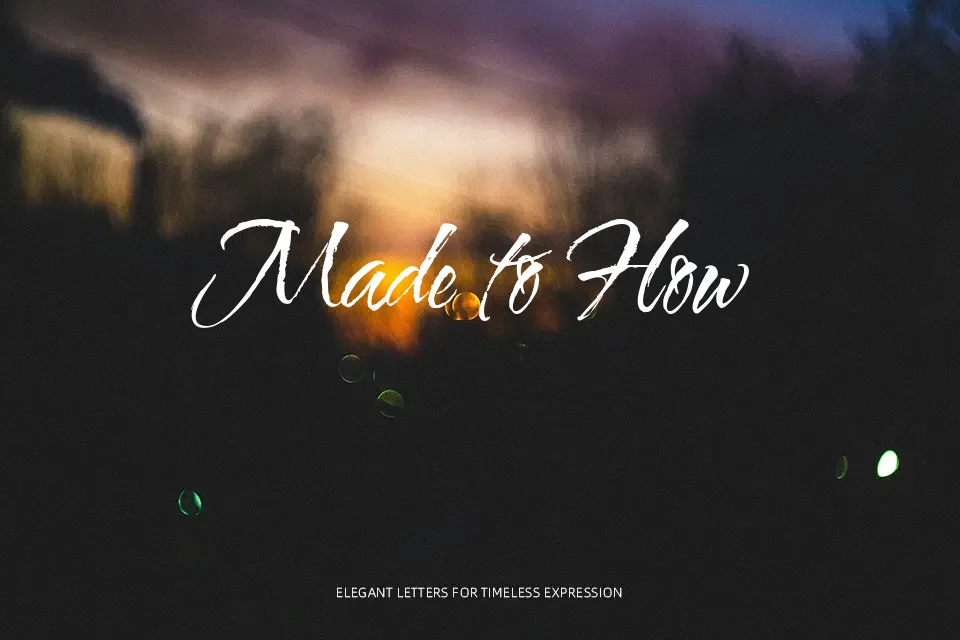 Water Brush Font Font Preview for Friendly Invitation