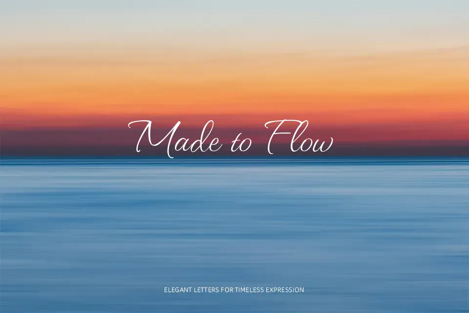 Waterfall Font Font Preview for Romantic Logo