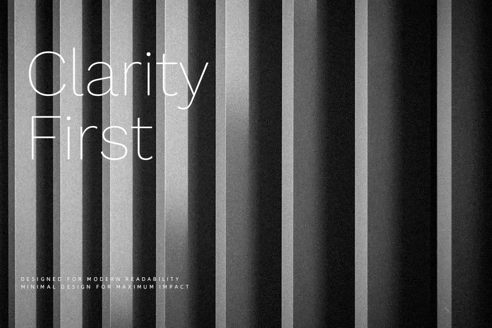 Work Sans Font Geometric Font Preview for Headline