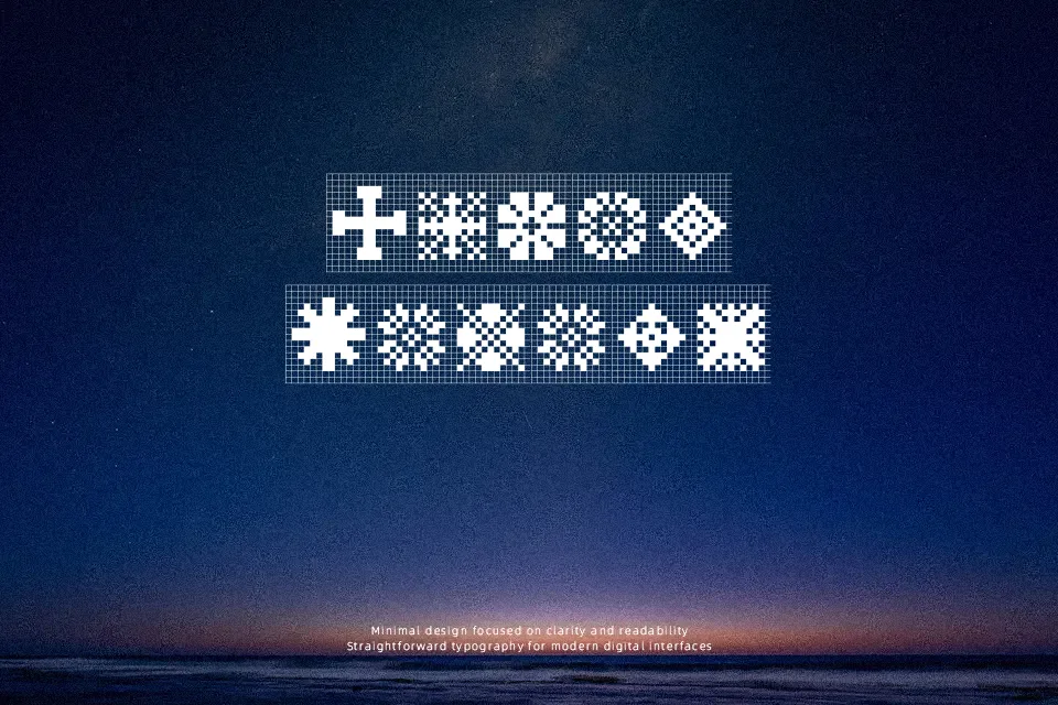 Yarndings 12 Charted Font Font Preview for Poster