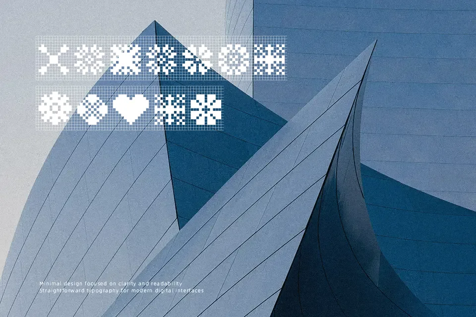 Yarndings 12 Charted Font Font Preview for Retro Poster
