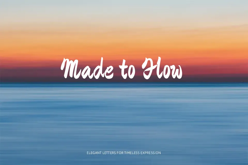 Zhi Mang Xing Font Brush Font Preview for Headline